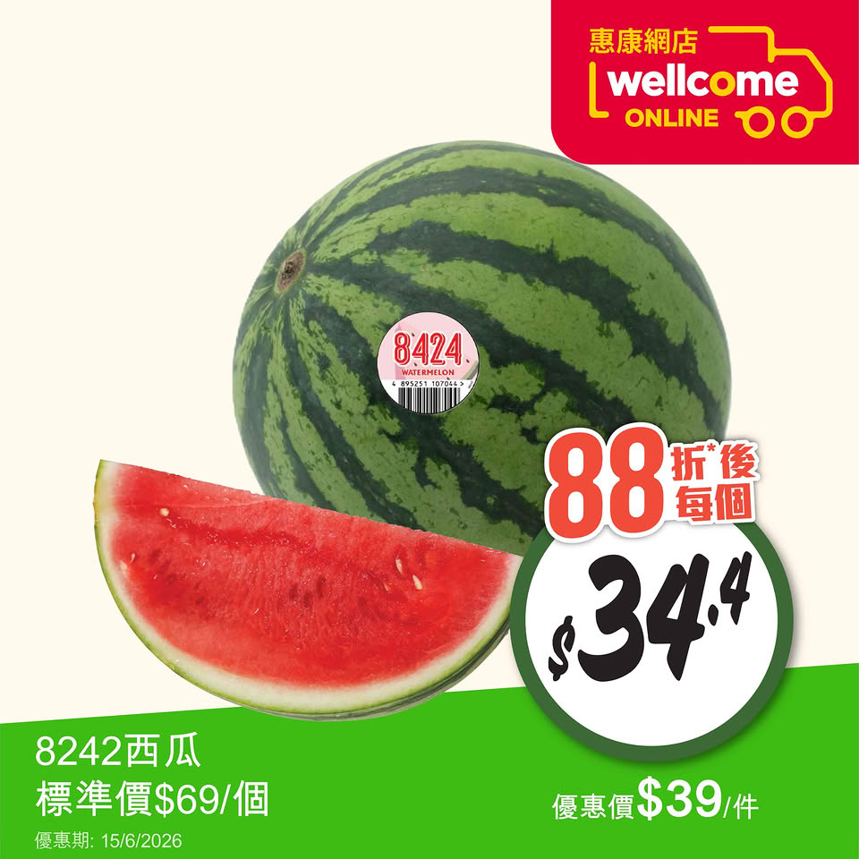 惠康新鮮水果海報